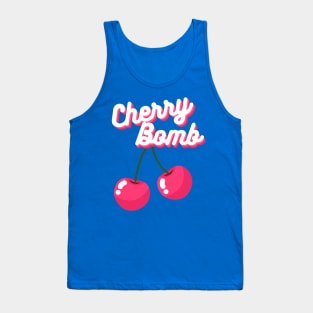Cherry Bomb Runaways Cute Pop Art Band Music 90's Tank Top